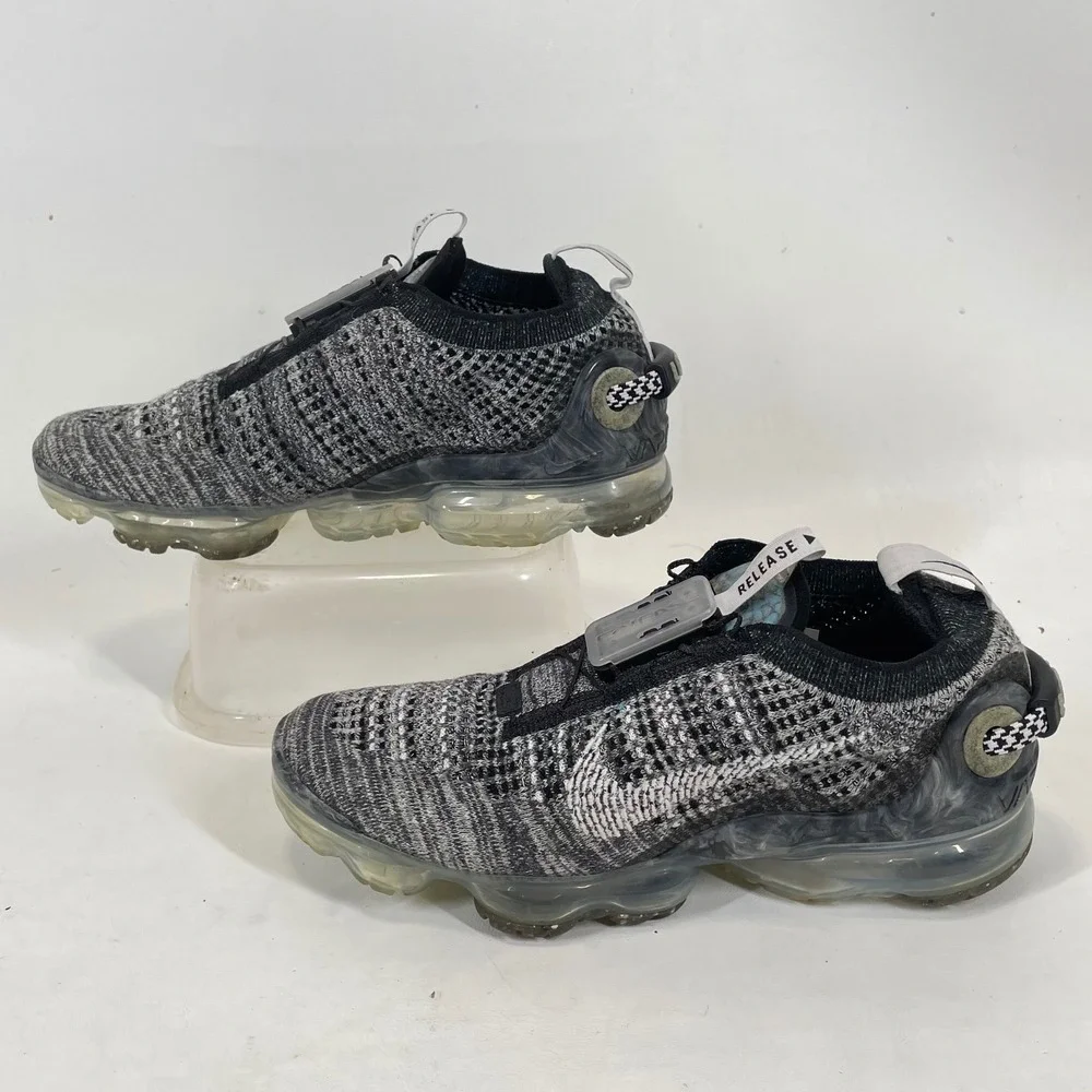 Nike Air Vapormax 2020 FK FlyEase Black White Grey CJ4069-004 Kids 7Y 8.5W